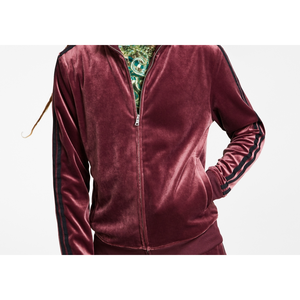 INC International Concepts Giacca da uomo in velluto rosso XS con collo alto, felpa autunnale tinta e lavorata - Product Image 3