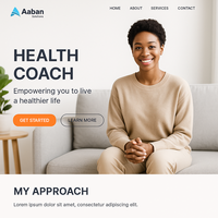 Health Coach y Wellness Dynamic Website Design Services-Professional Web Experts MAC Compatible en stock Aaban Solutions