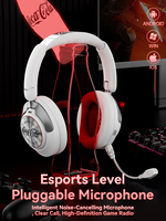 Casque de jeu sans fil Coca-Cola T07 supra-auriculaire ANC, son HD, coussinets doux, léger et confortable pour un usage quotidien