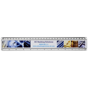 Regla de plástico Ellison de 30cm con inserto de papel para medir y dibujar - Product Image 5