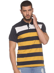High Quality Men's Custom for <b>Polo</b> <b>Shirt</b> <b>Stripe</b> Collar Moisture Wicking Sport Golf Casual Wear Polyester Spandex Solid Knitted - Product Image 3