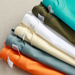 T-shirts unis personnalisés à imprimer T-shirt à broderie à épaules tombantes 100% coton épais pour hommes - Product Image 5