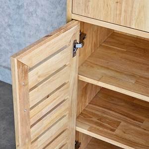 Mueble Moderno para Zapatos de Madera de Caucho de 60x40x100cm, Convertible, para Sala de Estar, KG68074 - Product Image 5
