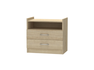 Thiết Kế Hiện Đại 2-Ngăn Kéo 1-Kệ Bảng Điều Khiển Bàn Đầu Giường Với Thông Minh Đèn Ban Đêm Bên Bảng Cho Nhà Hoặc Phòng Khách - Product Image 5