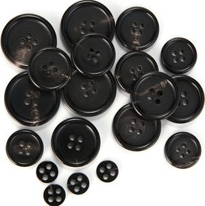 Meilleur prix auprès des fabricants Bouton de chemise en corne de buffle Boutons en corne véritable Ensemble pour Blazers Costumes Manteaux - Product Image 2