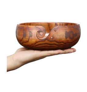 Tazón de hilo de madera hecho a mano de diseño superior, soporte de ganchillo, regalos, pieza de exhibición, nueva llegada, diseño de lujo, aspecto más atractivo, precio barato - Product Image 6