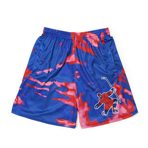 Shorts de hockey sur glace personnalisables fabriqués en usine, respirants, séchage rapide, 100 % polyester, manches courtes, service OEM, noms d'équipe personnalisés - Product Image 6