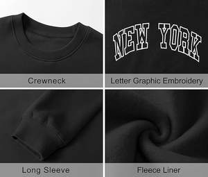 Conjunto de Sudadera con Capucha Extra Grande de Algodón con Estampado Personalizado, Top Corto con Cuello Redondo, Sudadera con Capucha para Mujer, Estilo Deportivo, Invierno - Product Image 5