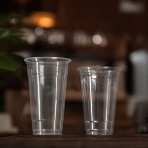 Quang Quan 95mm gobelets en plastique jetables 16oz/24oz boissons gobelets à paroi unique pour jus café thé - Product Image 5