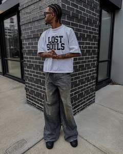 2024 personnalisé en gros hommes Boxy Fit sérigraphie T-Shirts Collection d'été avec impression numérique pas cher prix fait Pakistan - Product Image 2