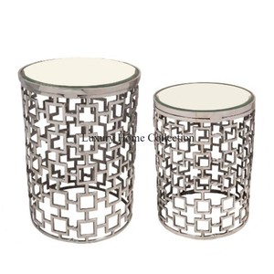 Nouvellement Arrivée Moderne Art Créatif En Aluminium Moulé Argent Brillant Poli Unique Designer Tables Basses À La Main Pour La Maison et Le Bureau - Product Image 6