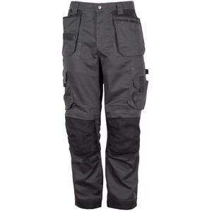 Pantalons cargo pour hommes en gros, plusieurs poches, coupe droite, légers, respirants, polyester/coton, taille élastique, fermeture à cordon - Product Image 2