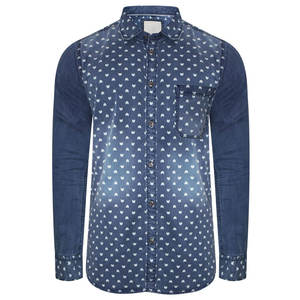 Precio al por mayor camisa de mezclilla de alta calidad camisa de mezclilla logotipo personalizado camisas de mezclilla para la venta en línea - Product Image 4