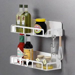 Support en verre multifonctionnel pour épices Décoration de cuisine fonctionnelle et chic - Product Image 1