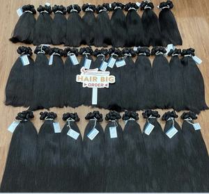 ขายได้มากถึง30 $ ผมต่อแบบลอนและผมตรงสีดำธรรมชาติ - Product Image 2