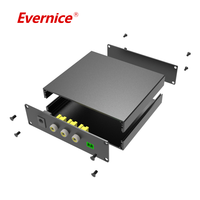 Boîtier en aluminium anodisé pour usinage CNC Boîtier d'instrument électronique industriel Boîte à rail Din