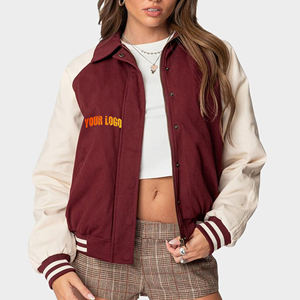 Chaquetas Varsity de Punto con Relleno de Algodón Transpirable para Mujer, Nueva Colección 2026, Hechas a Medida, Moda de Invierno, Gran Venta por COI - Product Image 1
