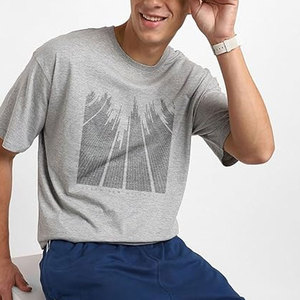 T-shirt surdimensionné 100 % coton personnalisé à faible MOQ pour hommes - Séchage rapide, respirant, style décontracté - Product Image 2