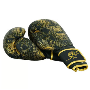 Muay Thai vente en gros de gants de boxe en cuir synthétique, meilleure qualité, entraînement professionnel de Kickboxing 10oz, impression de Logo personnalisée - Product Image 2
