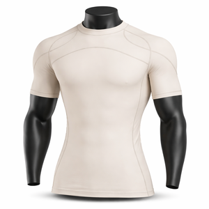 Camiseta de Compresión Personalizada para Hombre, Gimnasio, Fitness, Secado Rápido, Deportiva, Ajustada, Manga Corta, para Entrenamiento, Running, Protección UV, OEM - Product Image 1