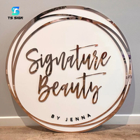 Enseigne rétroéclairée en acrylique personnalisée avec lettres en relief 3D, enseigne lumineuse pour entreprise, nom de la société, enseigne lumineuse pour salon de beauté