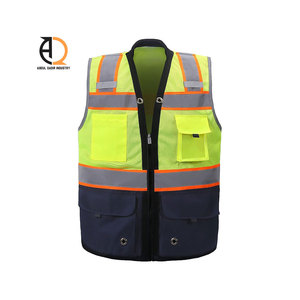 เสื้อกั๊กสะท้อนแสง กระเป๋าขนาดใหญ่ เสื้อผ้าสะท้อนแสงเพื่อความปลอดภัย เสื้อกั๊กนิรภัยสำหรับงานก่อสร้าง เสื้อกั๊กนิรภัยสำหรับขี่จักรยาน - Product Image 4