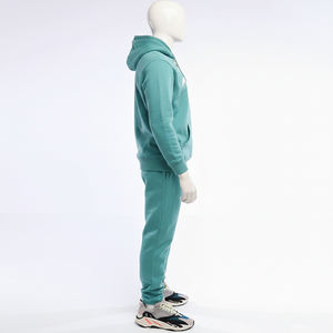 ชุดวอร์มแบบมีฮู้ดสองชิ้น สตรีทแวร์ สีพื้น ยูนิเซ็กซ์ ผลิตในสหรัฐอเมริกา ขนาดมาตรฐาน คุณภาพสูง โลโก้สั่งทำได้ ผ้าหนา เป็นมิตรกับสิ่งแวดล้อม - Product Image 3