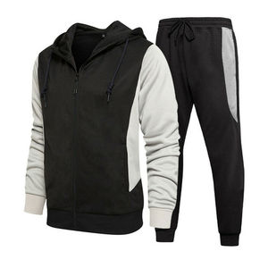 Ensemble de survêtements 100% coton pour hommes, vêtements de sport en gros personnalisés avec logo, nouveau design, pantalon de survêtement - Product Image 3