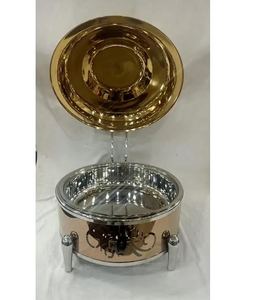 Juego de Buffet en relieve de oro de latón de lujo, calentador de comida para salón de banquetes/salón de bodas/restaurante/hotel/catering usado - Product Image 3