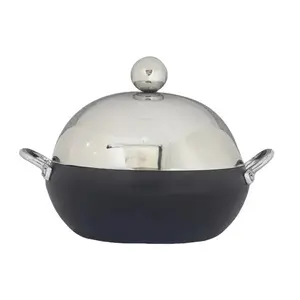 Yeni tezgah mutfak gereçleri Metal Hotpot gıda ısıtıcısı güzel kalite el yapımı güveç mükemmel kalite benzersiz tasarım fantezi Metal