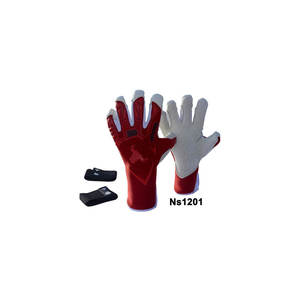 Última Nueva Colección Guantes de Portero Profesional de Cuero PU Antideslizante Cierre de Bucle de Gancho Protección de Dedos Unisex Precio Bajo - Product Image 5