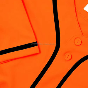 Camisetas de softball personalizadas con impresión por sublimación, camiseta de béisbol transpirable con botones completos, ropa de béisbol - Product Image 5