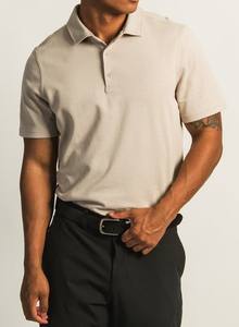 2025 élégant long pour Polo T-shirt en gros solide motif coton Polyester mélange tissu respirant avec Logo brodé - Product Image 3