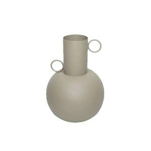 Florero de hierro de metal de hermoso diseño con Curvas elegantes y obras de arte tradicionales para una sofisticada decoración del hogar - Product Image 4