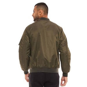 Chaqueta de bombardero personalizada para hombre, chaqueta cortavientos de manga larga con cremallera, chaqueta de bombardero ligera empacable a prueba de polvo - Product Image 2