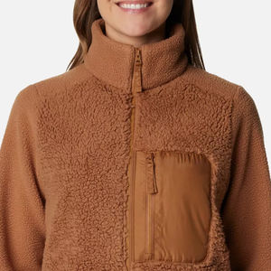 Chaqueta de lana larga de Sherpa de lujo para mujer Logotipo personalizado Ropa de invierno para exteriores Chaquetas de Sherpa para mujer - Product Image 6