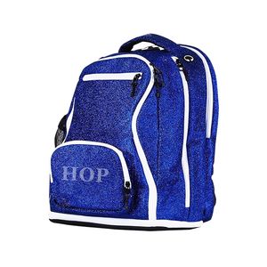 Sac à dos pour femmes avec étiquette personnalisée brillante et scintillante, sac à dos de cheerleading brillant pour les jeunes, léger, durable, sac à dos de sport - Product Image 3