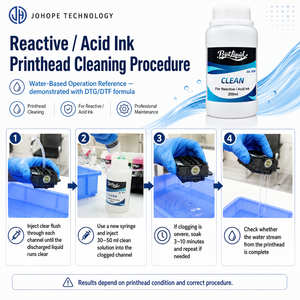 PrinthLiquid 250ml Solution de nettoyage de tête d'impression à l'encre acide réactive pour machine d'impression numérique textile - Product Image 4