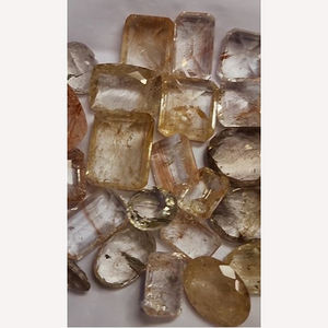 รูไทล์สีทองธรรมชาติสีแดงทอง26ชิ้นควอตซ์13มม. ถึง23มม. รูปไข่รูปแปดเหลี่ยม373 CTS ล็อต iroc ขายพลอยตัดเรา $97ชิ้น - Product Image 4