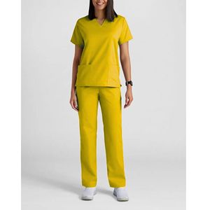 Conjunto médico para mujer Top de manga corta con cuello en V y pantalones para correr con bolsillos o enfermeras y trabajadores de la salud - Product Image 4
