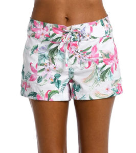 Wholesale Best Price Customized Logo <b>Women</b> Beach <b>Shorts</b> Button Pattern Quick Dry Breathable 100% Polyester Comfortable Fit - Product Image 6