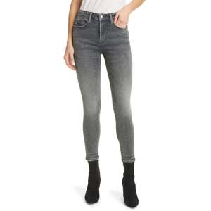 FRAME Le One Hughes Jeans Skinny a Vita Alta Taglia 2, Pantaloni in Denim Traspirante Elasticizzato con Vita Bassa e Stile Utility Baggy - Product Image 4