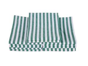 Toalla de cocina con patrón de rayas de Golf de 100% algodón, secado rápido y sostenible para uso doméstico, técnicas tejidas a cuadros azules - Product Image 2