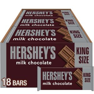 HERSHEY'S Milk Chocolate King Size, Candy <b>Bars</b>, 2.6 oz (18 Count) - Product Image 3