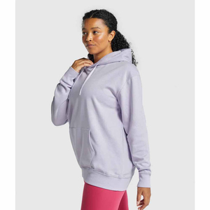Nouveau style, sweats à capuche en coton épais de qualité supérieure, design de mode OEM, sweats à capuche unis pour femmes, respirants, prix de gros, mode personnalisée - Product Image 2