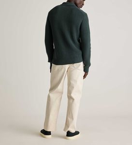 Logo brodé personnalisé Nom de marque Designs Coton/Fibre de bambou Pull tricoté à manches longues solide pour hommes Séchage rapide Haut - Product Image 6