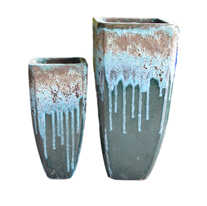 [Ruby Linh]-jardinières décoratives en céramique de grande taille, grands Pots de fleurs d'extérieur émaillés pour arbre, vente en gros - Product Image 2