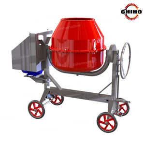 เครื่องผสมคอนกรีต CHIHO สีแดง ขนาด 250 ลิตร ใช้เครื่องยนต์เบนซินและไฟฟ้า กำลังผสม 1.5-2.2 กิโลวัตต์ ความเร็ว 20-30 รอบต่อนาที - Product Image 6