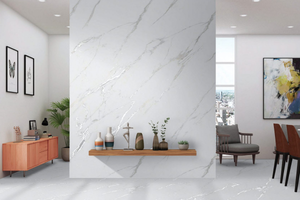 Carreaux Ncraze design moderne de l'Inde 600x1200mm finition de surface de sculpture imperméable au feu et à l'humidité carreaux de porcelaine hôtels - Product Image 3