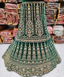 Diseñador indio Lahenga Choli con blusa Diseñador tradicional indio Ropa informal Vestido Rosa colorido Material con Dupatta Bo ApparelGarment Shalwar Kameez - Product Image 2